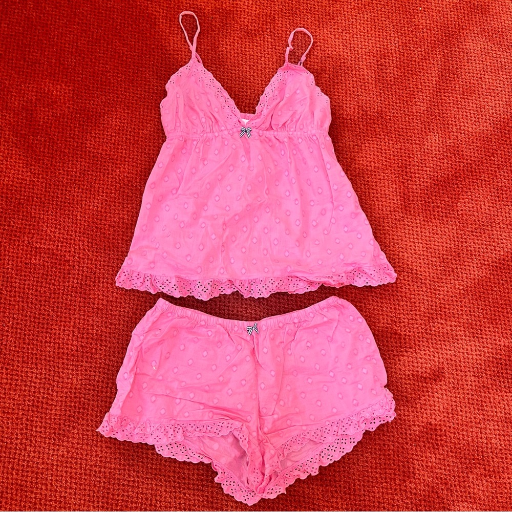 Victoria’s Secret pink nightie set, size medium